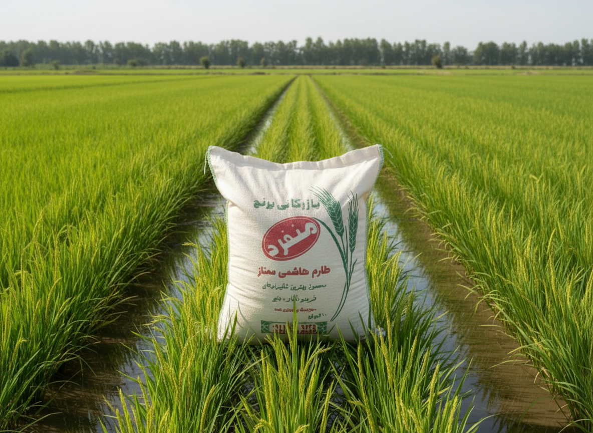 شالیزارهای سرسبز فریدونکنار محل کشت مستقیم برنج طارم هاشمی اعلا منفرد